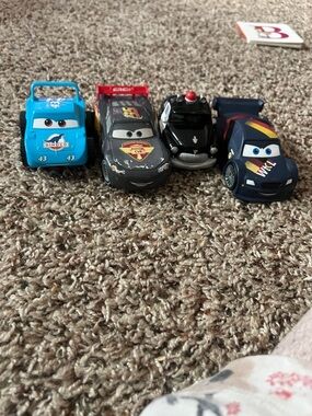 Disney Kids Toy Cars Set - Blue, Black, Dark Blue, Light Blue